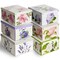 Lavatelli: Storage Box 6 Pack: Large - Flower Mix - Lid & Handles, Decorative Cardboard Organizer, Stack-Fold, Home-Clothes-Linens, 19.7 x 15.4 x 9.4"